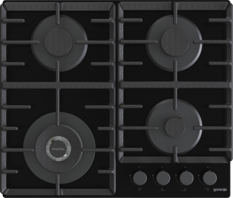 Płyta gazowa Gorenje GTW642SYB 60cm Czarna Szkło