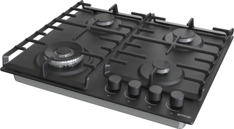 Płyta gazowa Gorenje GW642AB Czarna Żeliwny Ruszt 60cm