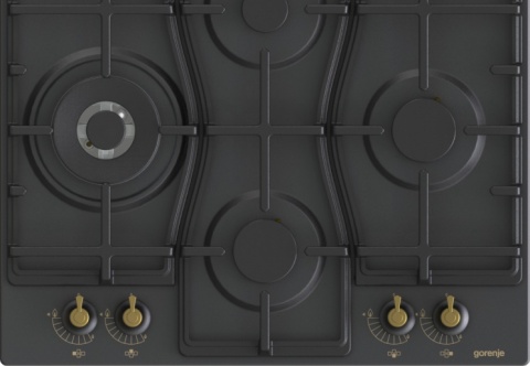 Płyta gazowa Gorenje GW6D42CLB Retro Żeliwny Ruszt 60cm WOK