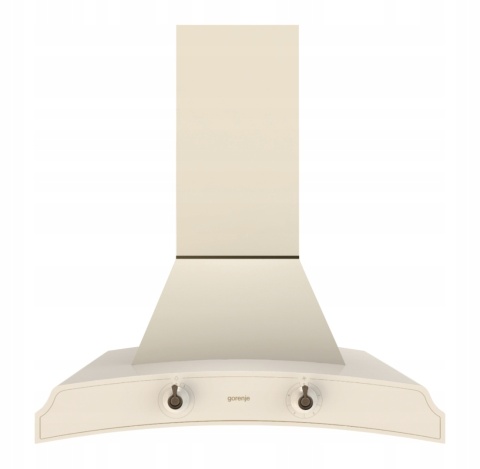 Zestaw GORENJE RETRO AGD zabudowa kremowy piekarnik indukcja okap lodówka