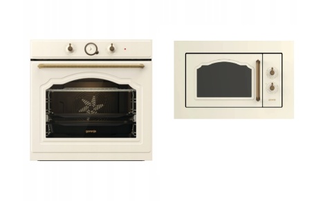 Zestaw Gorenje Retro BOS67372CLI + BM235CLI Kremowy