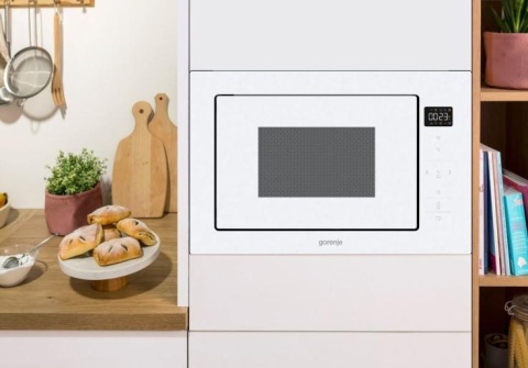 Kuchenka mikrofalowa do zabudowy Gorenje BM251SG2WG 25l 900W Biała Szkło
