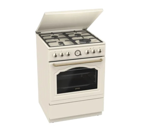 Kuchnia gazowo-elektryczna Gorenje Retro 60cm GKS6C71CLI kremowa