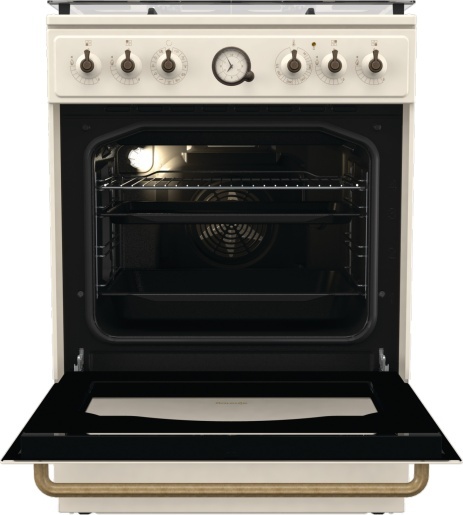 Kuchnia gazowo-elektryczna Gorenje Retro 60cm GKS6C71CLI kremowa