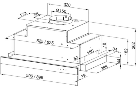 Okap Teleskopowy MAAN Corona Bis 90 Touch 605m3