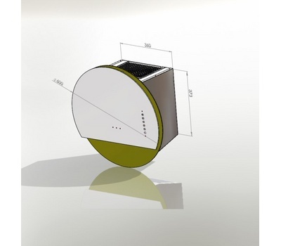 Okap kominowy Ciarko Design Eclipse Pochłaniacz Oświetlenie LED 165W