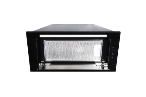 Okap kuchenny do zabudowy 60cm TOFLESZ LINEA Glass Czarny Szkło 850m3/h LED