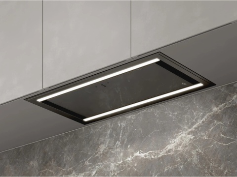 Okap podszafkowy Ciarko Design Duo Black 55cm 710 m3/h 39-68 dB LED