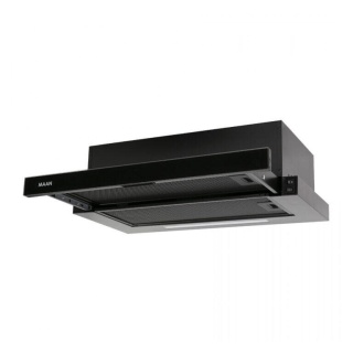 Okap teleskopowy MAAN Corona 2 60 g czarny SZKLANY PANEL 60cm