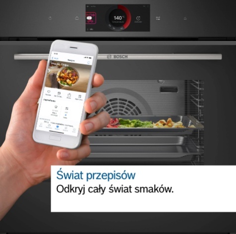 Piekarnik elektryczny BOSCH HBG7542B1 71L Serie 8 Termosonda HomeConnect