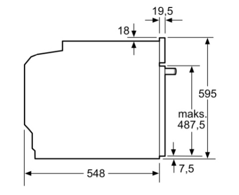 Piekarnik elektryczny BOSCH HBG7542B1 71L Serie 8 Termosonda HomeConnect