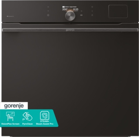 Piekarnik elektryczny Gorenje BPSA6138B 60cm 77l WiFi Timer Pyroliza Para