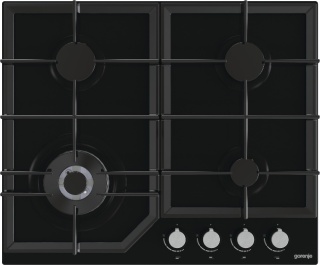 Płyta gazowa Gorenje GTW641KB 60 cm czarne szkło żeliwo palnik wok