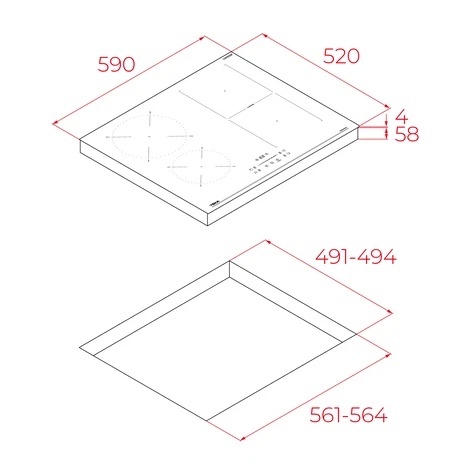 Płyta indukcyjna TEKA IBF 64210 SSM BK 60cm
