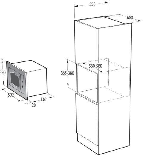 Zestaw Gorenje Retro BOS67372CLB + BM235CLB Czarny