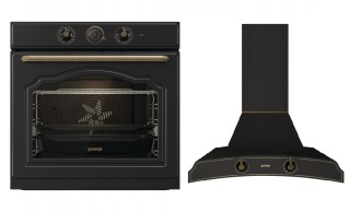 Zestaw Gorenje Retro BOS67372CLB + DK63MCLB Czarny