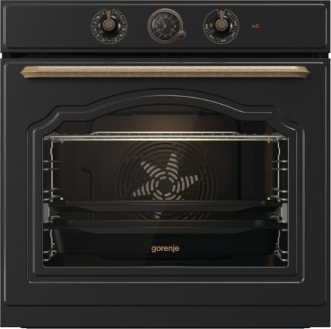 Zestaw Gorenje Retro BOS67372CLB + DK63MCLB Czarny