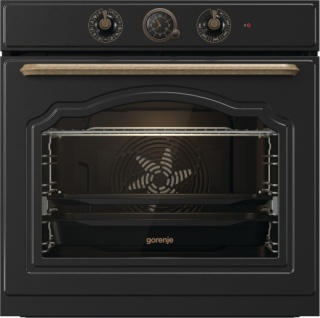 Zestaw Gorenje Retro BOS67372CLB + GI6401CLBSC Czarny