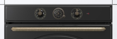 Zestaw Gorenje Retro BOS67372CLB + GI6401CLBSC Czarny