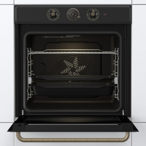 Zestaw Gorenje Retro BOS67372CLB + GW6D42CLB Czarny