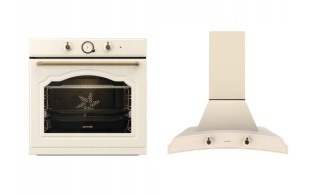 Zestaw Gorenje Retro BOS67372CLI + DK63MCLI Kremowy