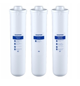 Zestaw wkładów Aquaphor na serwis Kryształ H, wkład K3, K4 (KH), K7