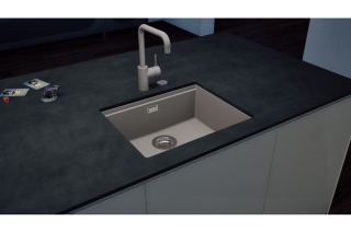 Zlewozmywak Schock LAHTI N-100L Onyx CRISTALITE® do szafki 60cm
