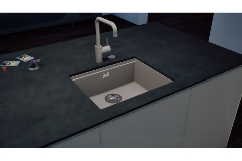 Zlewozmywak Schock LAHTI N-100L Onyx CRISTALITE® do szafki 60cm