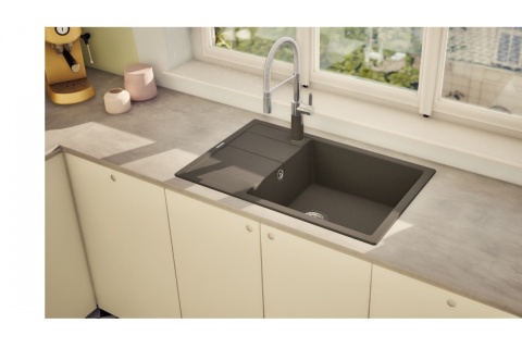 Zlewozmywak Schock RONDA D-100XL Vanilla CRISTALITE® do szafki 60