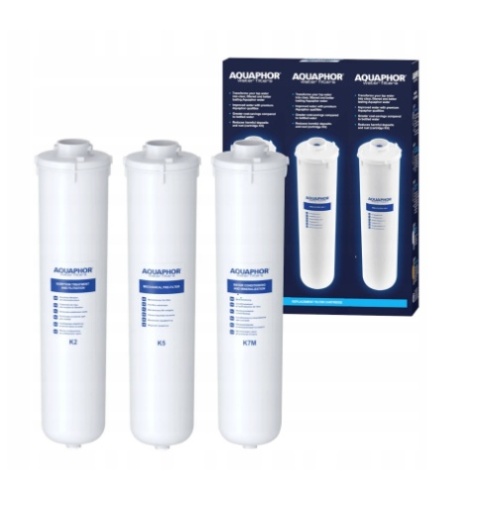 Aquaphor Komplet wkładów K2 K5 K7M do filtra Morion