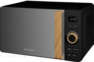 Kuchenka Mikrofalowa CONCEPT MT3520bc Czarna LED Rozmrażanie Design Premium