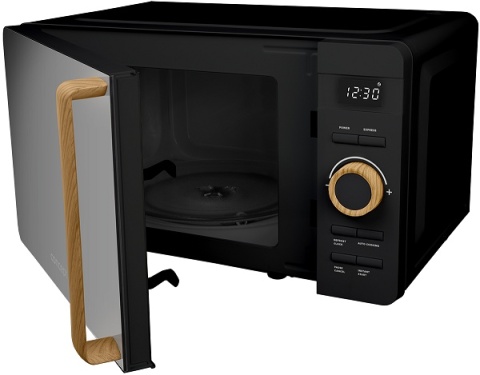 Kuchenka Mikrofalowa CONCEPT MT3520bc Czarna LED Rozmrażanie Design Premium