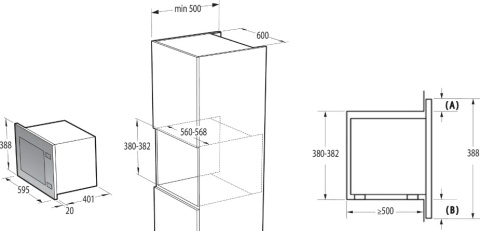 Kuchenka mikrofalowa Gorenje BM251SG2BG 25l 900W
