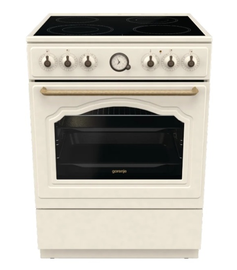 Kuchnia elektryczna Gorenje GECS6B70CLI 60cm 71l AirFry Retro kremowy