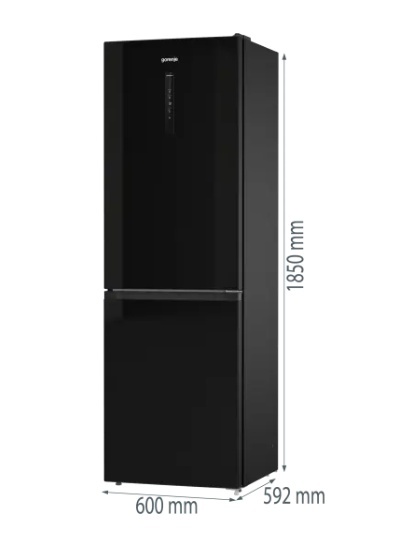 Lodówka Gorenje NRK6192ABK4 NoFrost Czarny Mat 185cm