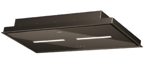 OKAP WYSPOWY SUFITOWY 100 cm MAAN Prime 2 CZARNY turbina zewnętrzna 850 LED