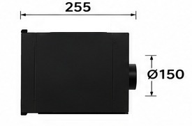 Okap kuchenny KÖNIGBLUM WG626B 52cm Czarny Szkło 626m3 Sterowany Gestem