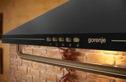 Okap przyścienny kominowy Gorenje WHC63CLB LED 60cm Kremowy RETRO kuchenny