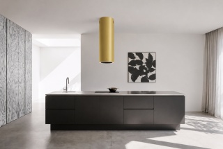 Okap wyspowy Gold tuba Ciarko Design TUBUS 670 m3/h gest + pilot