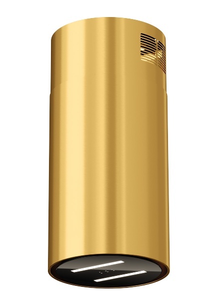 Okap wyspowy Tuba Malwa 2 39 Gest Złoty Połysk 39cm Cichy 715 m³/h H2H