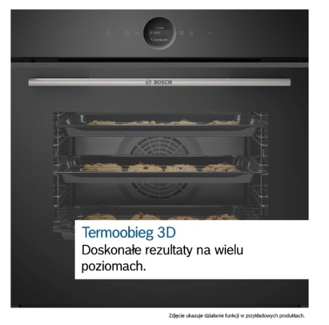 Piekarnik Bosch HBG7722B1 Pyroliza Wyświetlacz TFT Termoobieg 3D