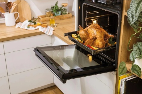 Piekarnik Gorenje BOS6737E13FBG 77l AquaClean 60cm 77L Prowadnice