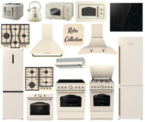 Piekarnik elektryczny Gorenje BOS67372CLI 77l 60cm Retro Kremowy Prowadnice