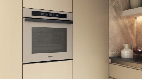 Piekarnik elektryczny z funkcją pary Whirlpool WOI4S8HM2SEA 73l 60cm Beżowy