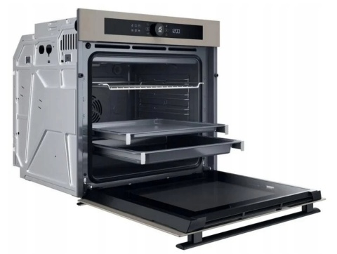 Piekarnik elektryczny z funkcją pary Whirlpool WOI4S8HM2SEA 73l 60cm Beżowy