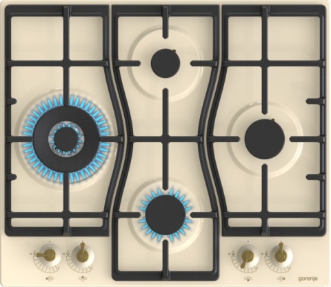 Piękny Zestaw Retro do zabudowy Gorenje Kremowy 6 elementów