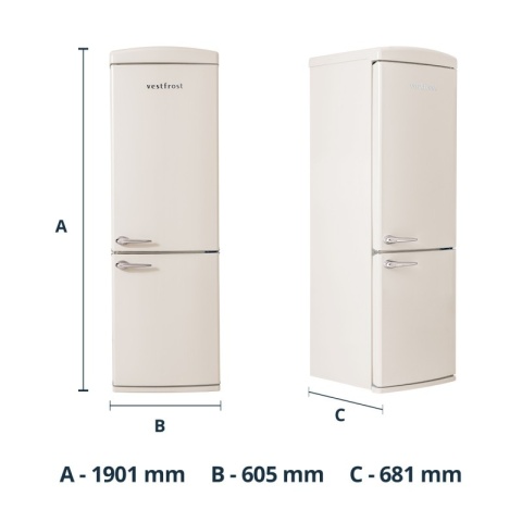 Piękny Zestaw Retro do zabudowy Gorenje Vestfrost Kremowy 6 elementów