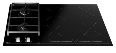 Płyta gazowo-indukcyjna Teka JZC 96324 ABC BK (E4) 90 cm Czarne szkło