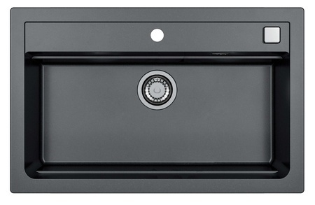 Zlew Alveus ATROX 40 kol. 91 CZARNY Granital 79 x 50 1 kom. z syfonem